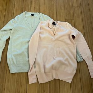 2 set of Jcrew cashmere sweaters